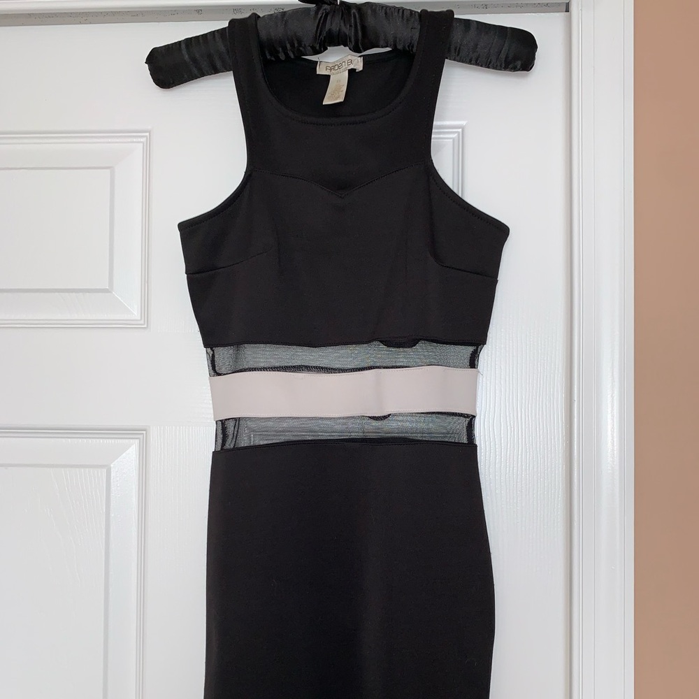 Black and white cocktail dress